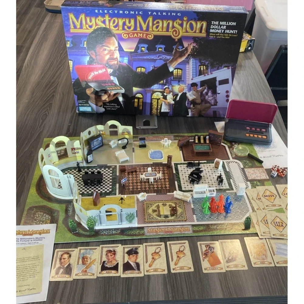 Mystery Mansion 1995 Electronic Game Parker Bros 100% COMPLETE Works Exc Cond